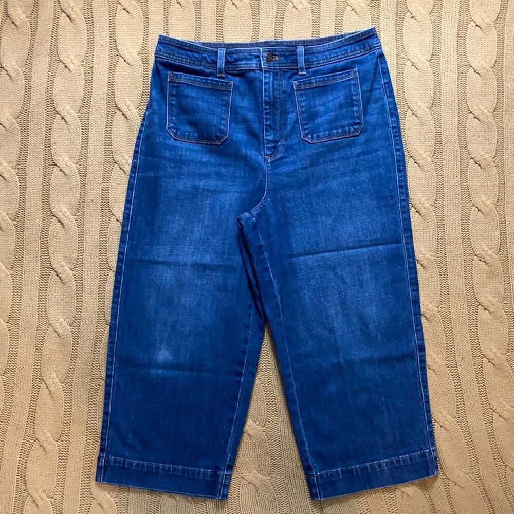 Talbots high-waist wide cropped‎ jeans